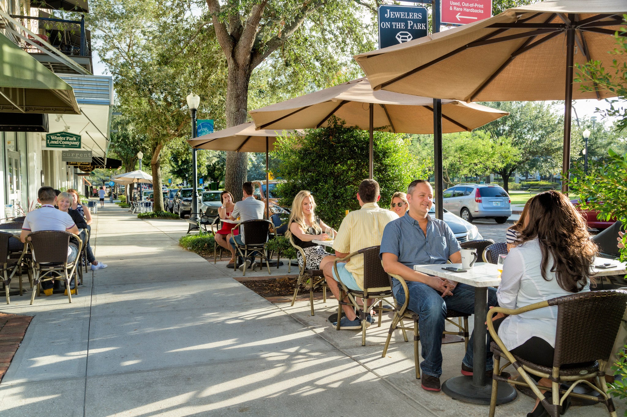 Park Avenue in Orlando’s leafy Winter Park