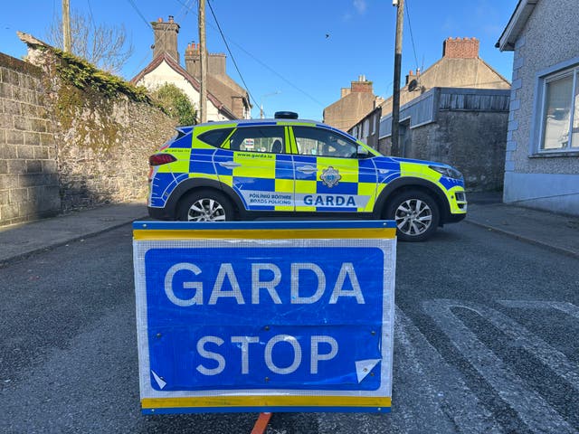 <p>Garda seal off the scene close to where the schoolgirl was killed </p>