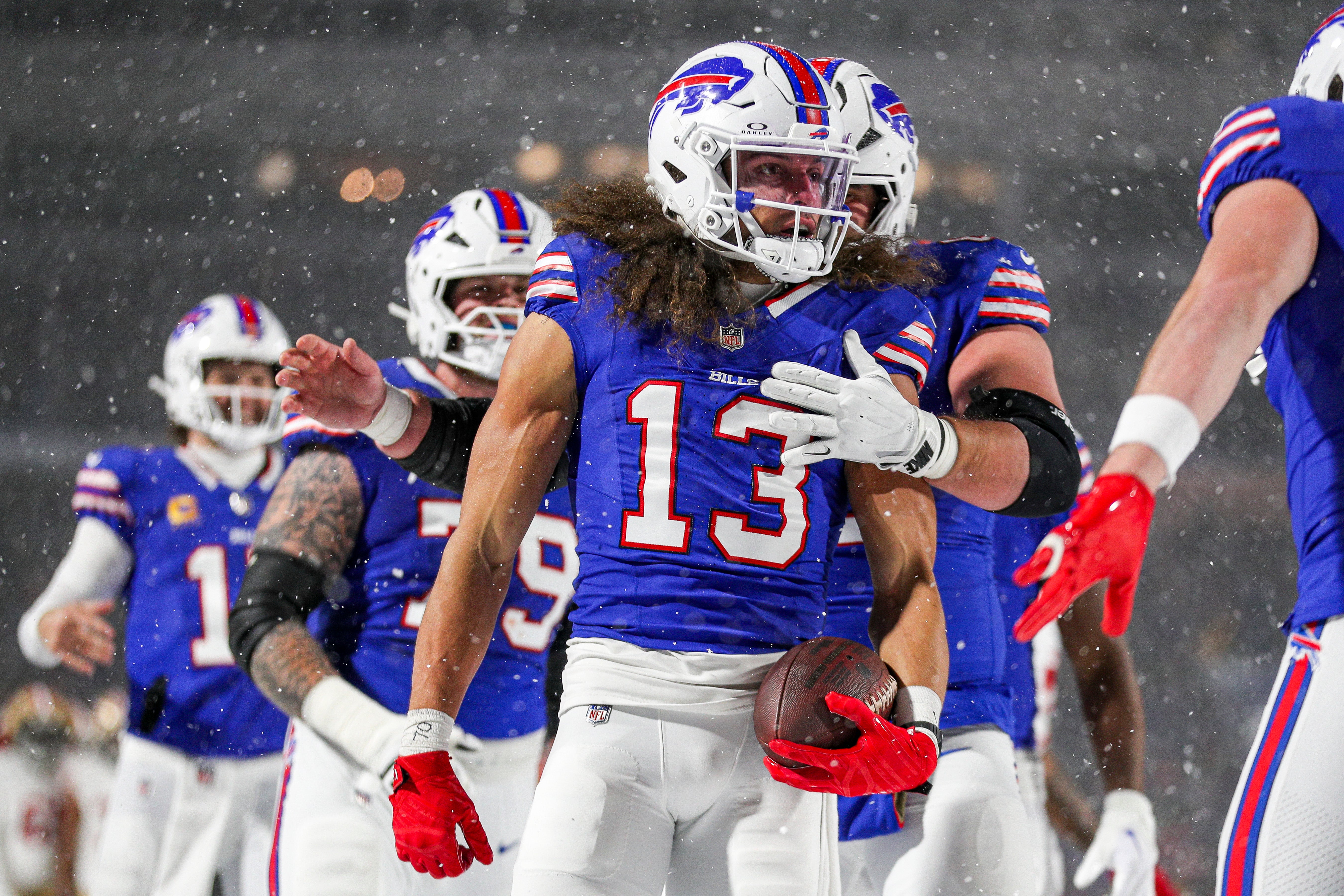 The Buffalo Bills played against the San Fransico 49ers during a snow storm on December 1