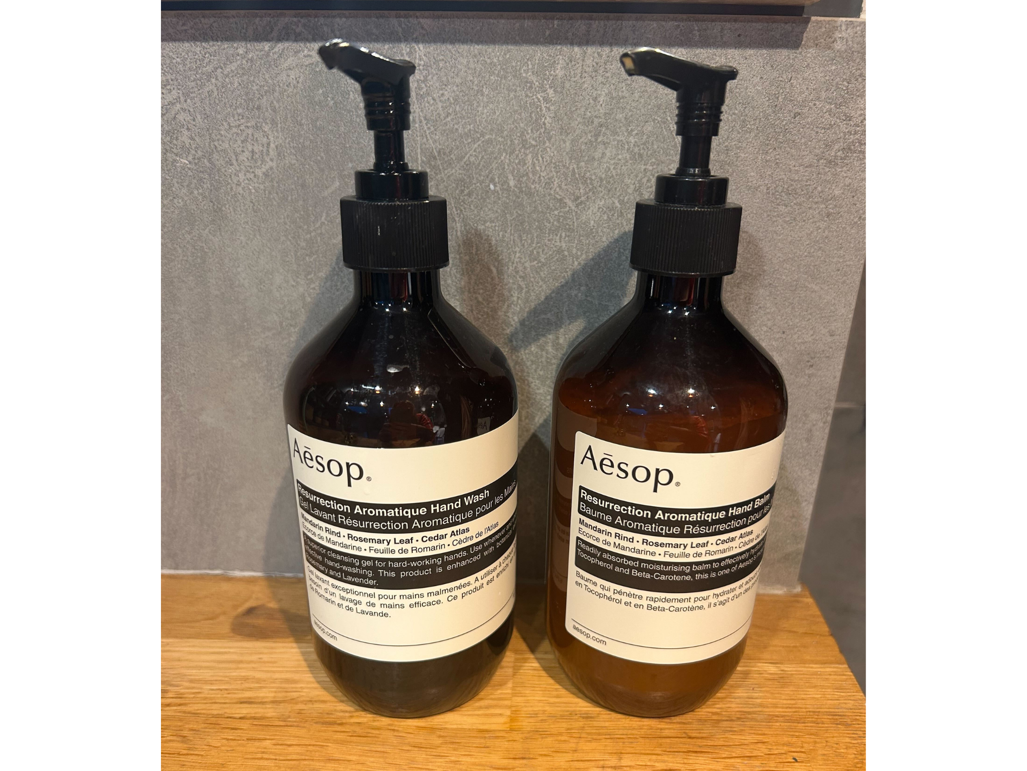 My matching resurrection aromatique hand wash and balm, ready for their annual restock