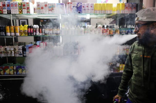 <p>Flavored e-cigarettes have become a point of contention as some believe they pose more harm to children than they benefit adults </p>