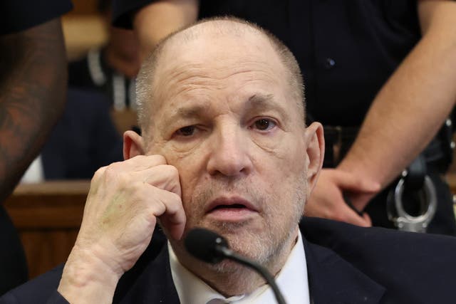 <p>Harvey Weinstein attending a court hearing in October 2024</p>