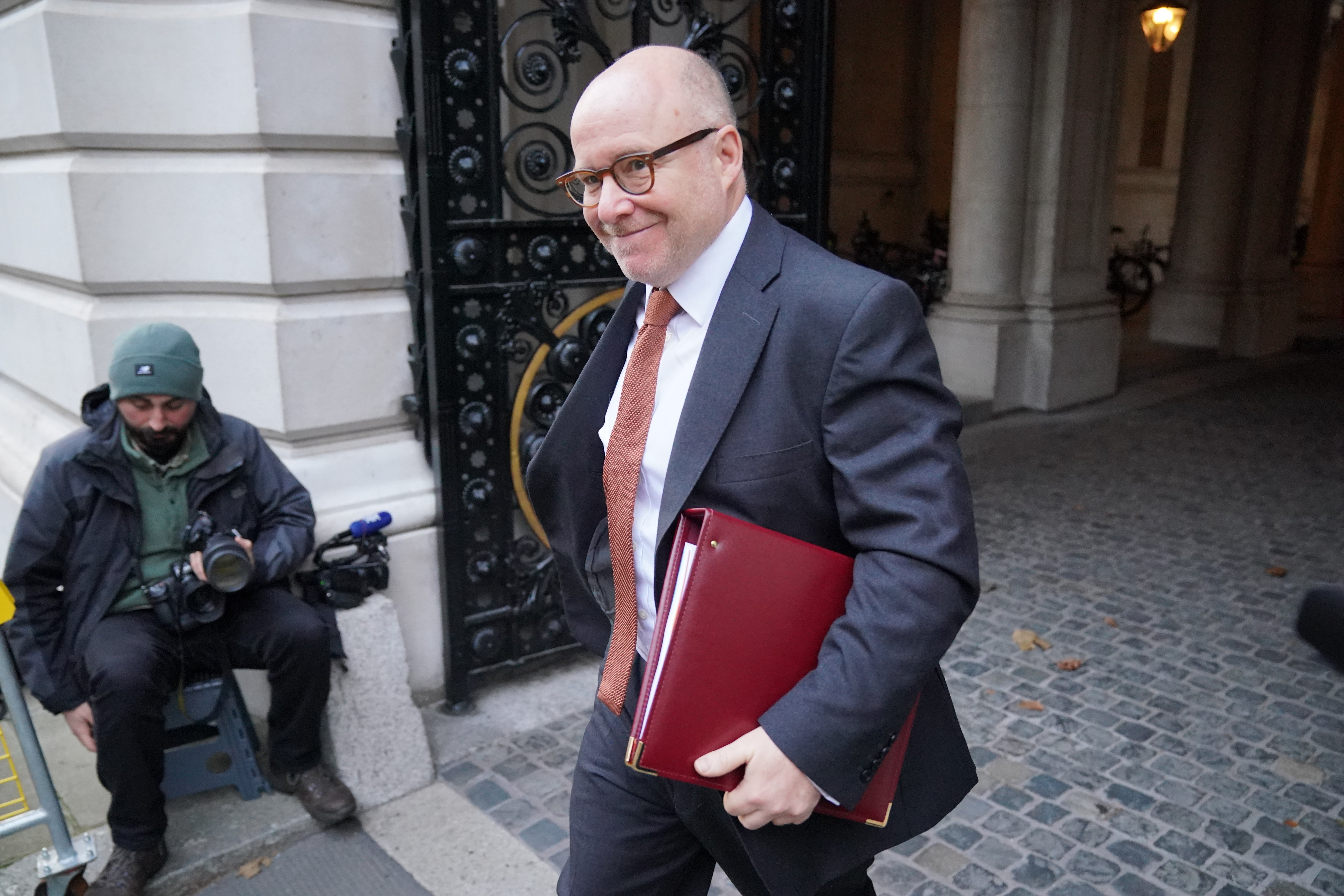 Attorney General Richard Hermer arriving in Downing Street for a Cabinet meeting