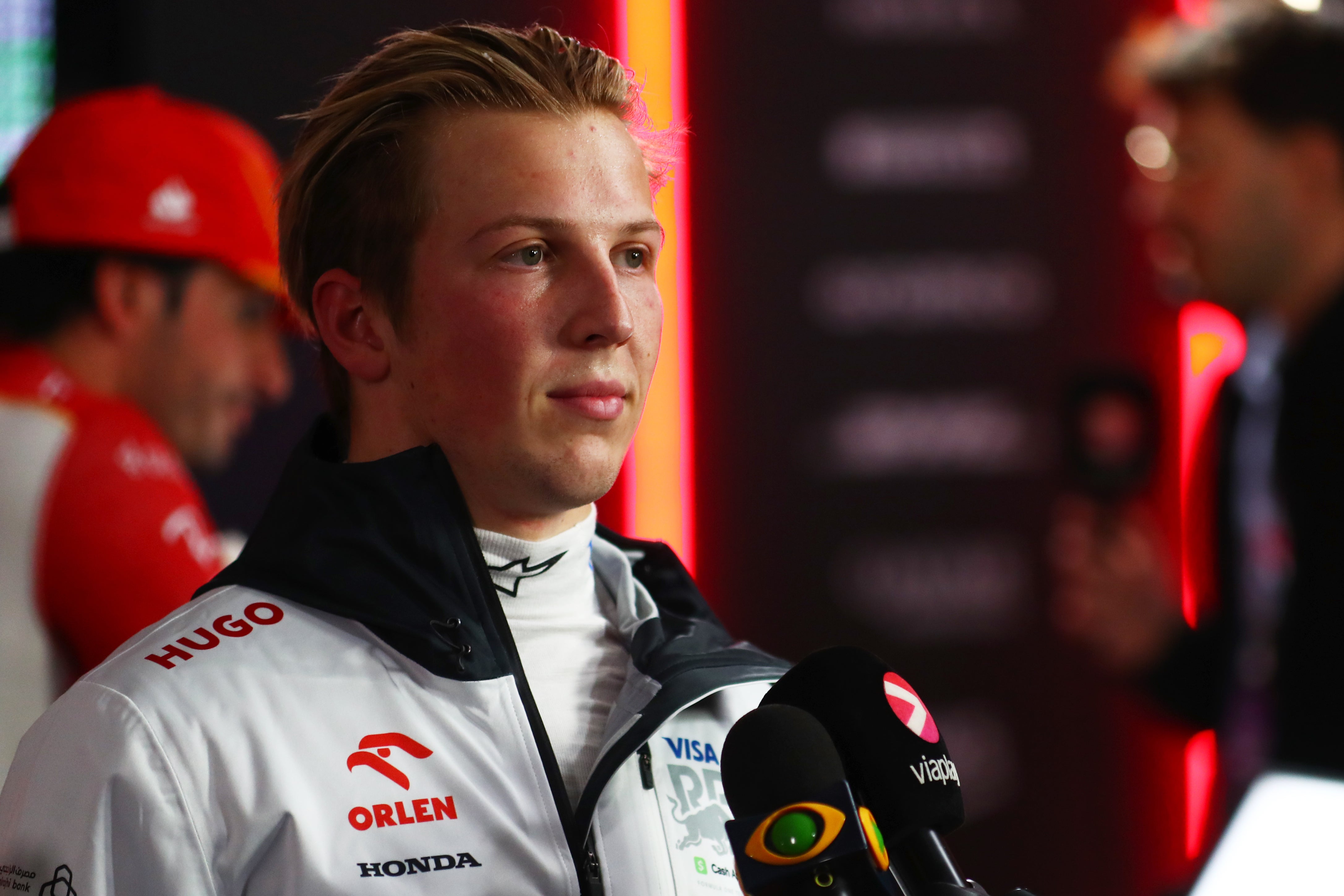 Liam Lawson is the frontrunner to take Perez’s Red Bull seat next year