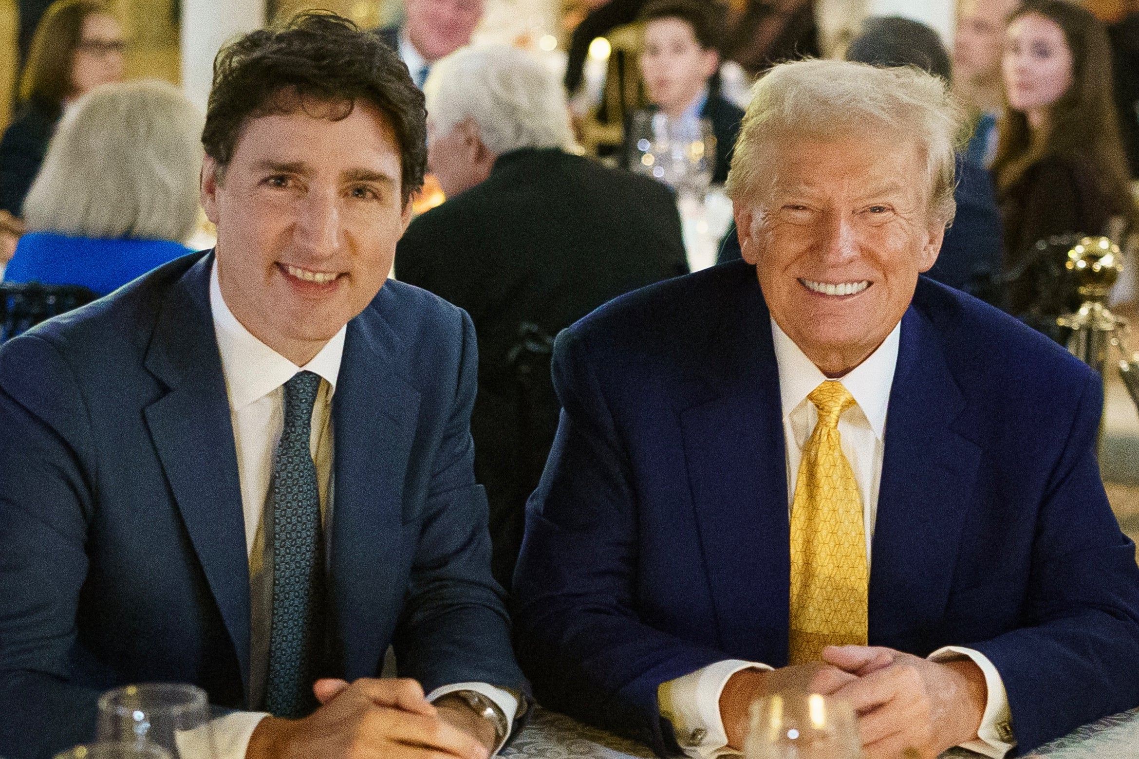 Canadian prime minister Justin Trudeau met with Donald Trump at Mar-a-Lago for dinner on Friday to talk tariffs, among other areas of foreign policy