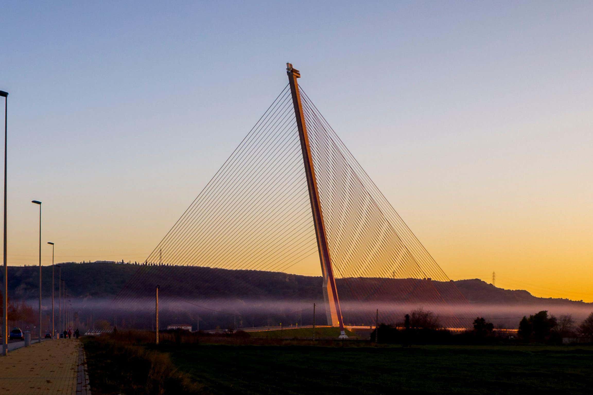 The Castilla-La Mancha bridge crosses the Tagus River (Alamy/PA)