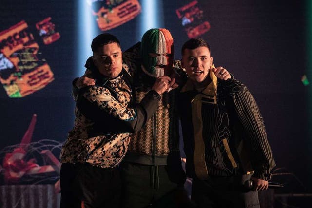 <p>Mask off: Kneecap in their semi-autobiographical movie ‘Kneecap'</p>
