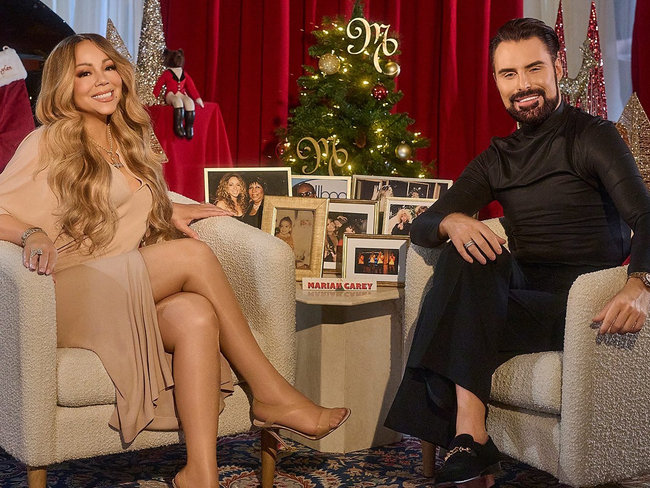 Rylan (right) interviewed Mariah Carey for the BBC