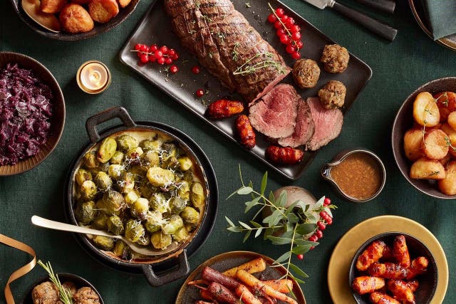 The Cote at Home ‘Festive Chateaubriand Feast’ serves up to six people and costs £154.95 (Cote At Home/PA)