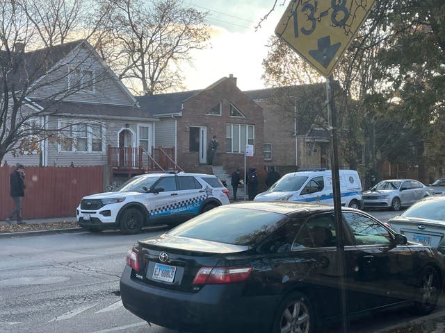 <p>Chicago police responded about 2:10 p.m. and found that eight people had been shot during a “social gathering”</p>