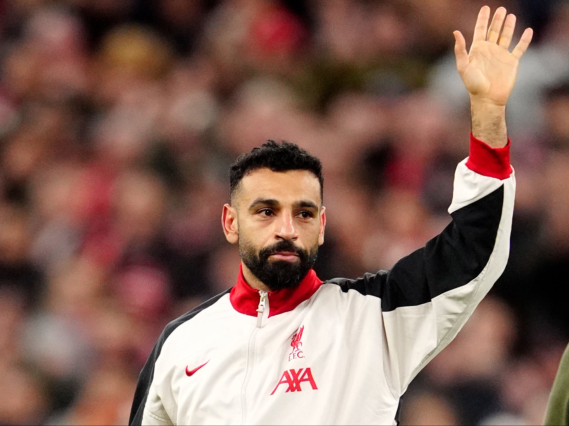 Liverpool’s Mohamed Salah is out of contract at the end of the season