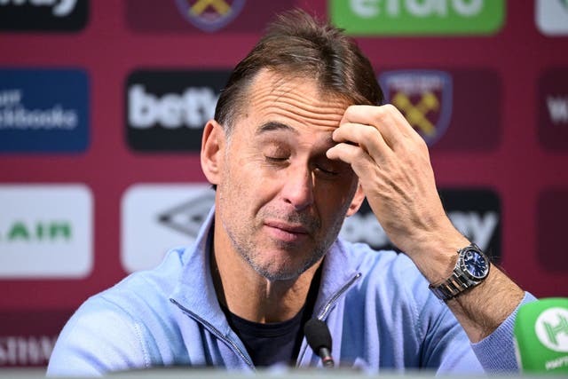 <p>Julen Lopetegui has been sacked by West Ham </p>
