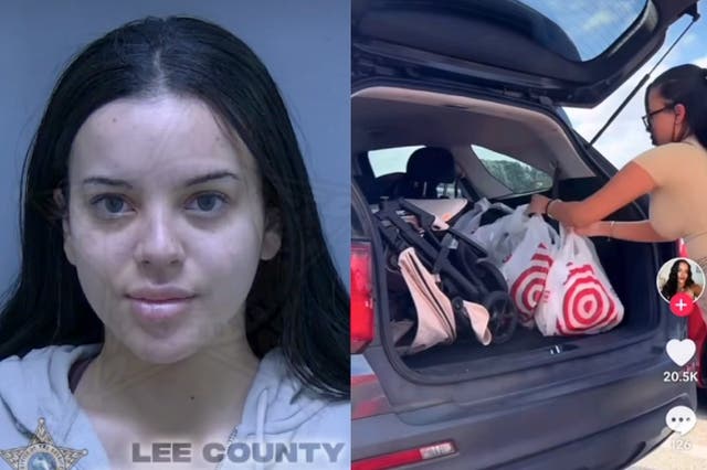 <p>Marlena Velez también fue detenida hace un mes, cuando publicó en TikTok un video en el que mostraba artículos presuntamente robados de Target </p>