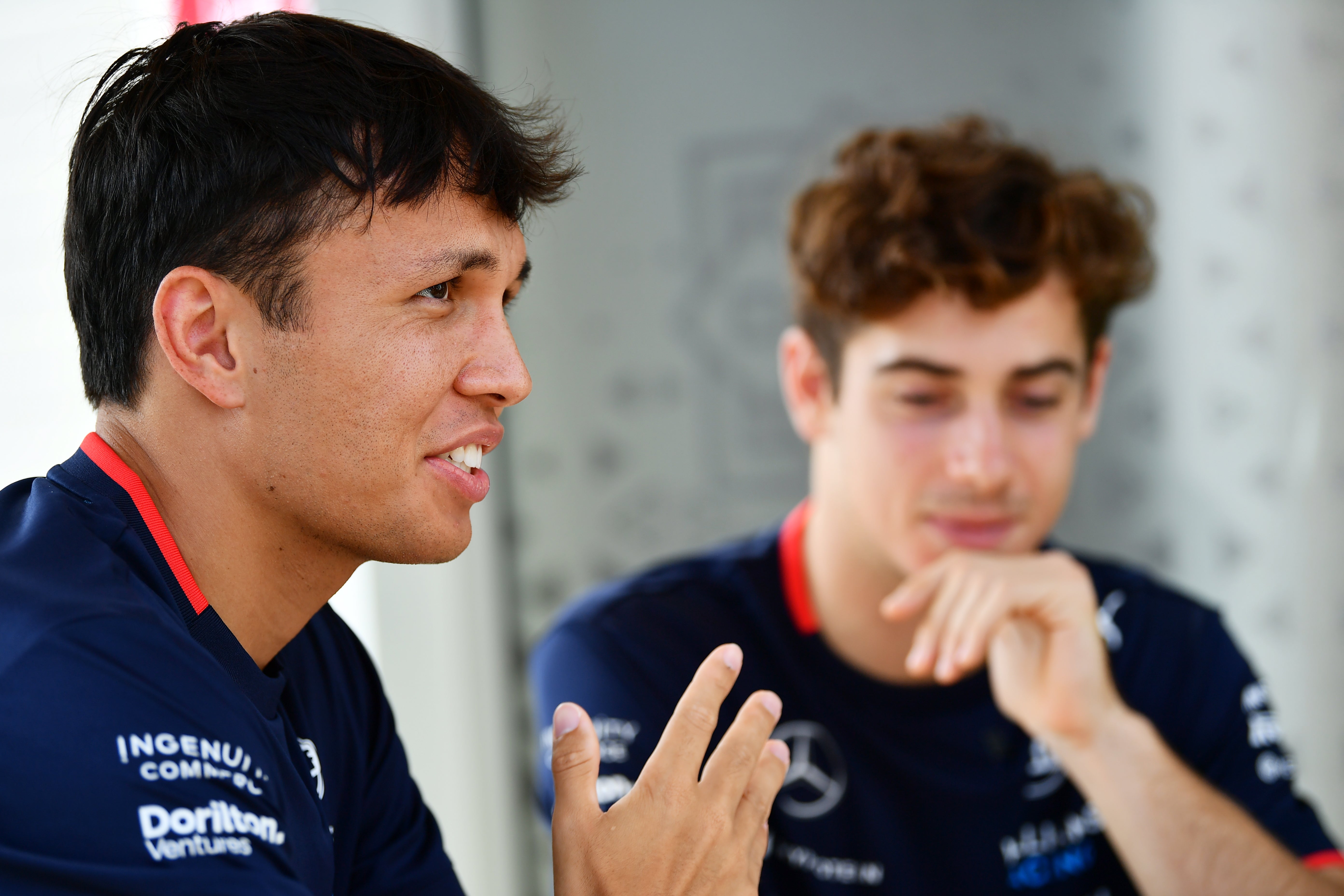 It has been a tough year for Williams and lead driver Alex Albon (left)