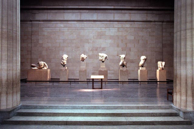 The Parthenon Sculptures, also known as the Elgin Marbles, at the British Museum (Matthew Fearn/PA)