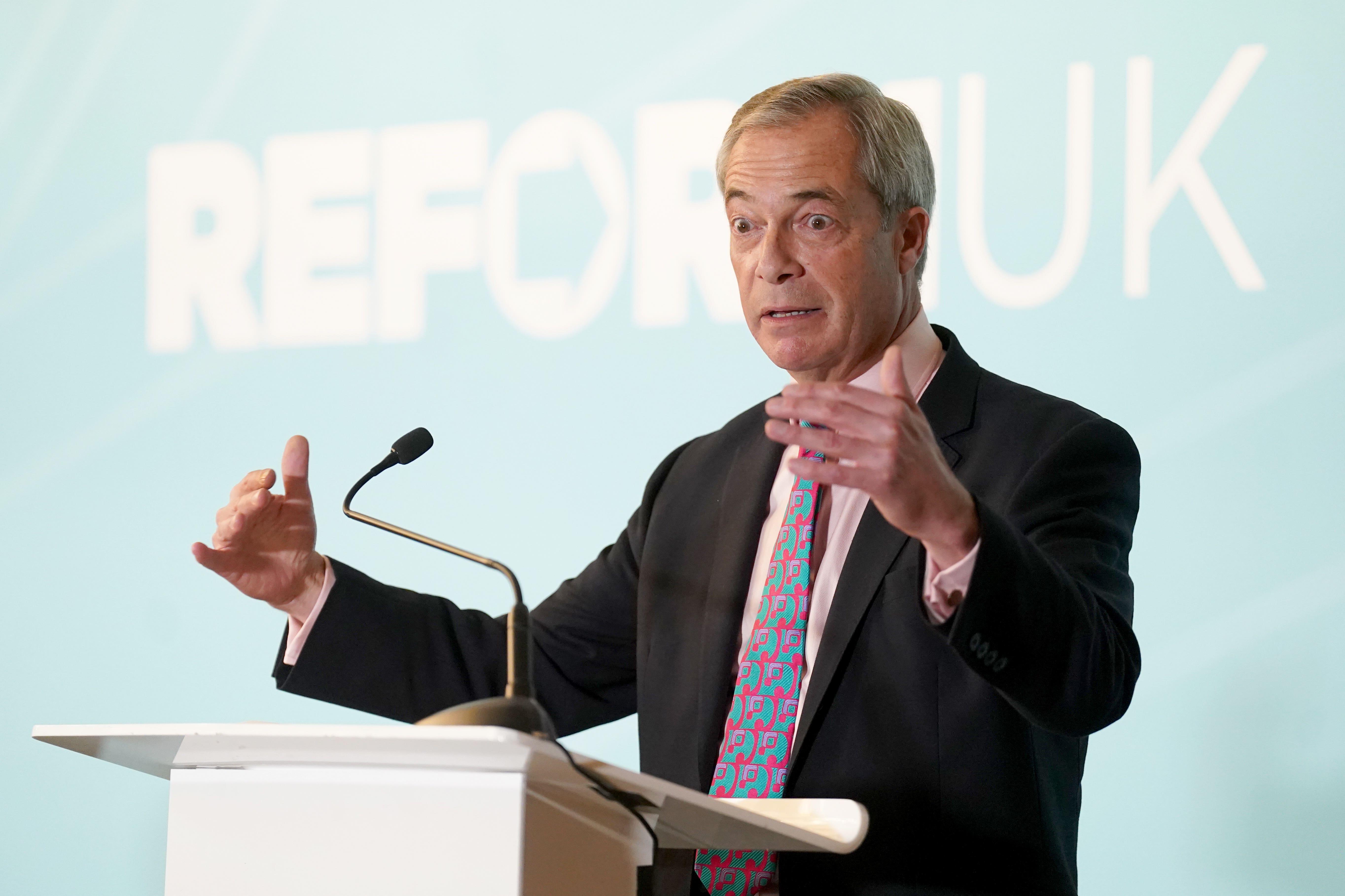 Reform UK leader Nigel Farage has denied being offered a massive donation by the Tesla owner (Stefan Rousseau/PA)