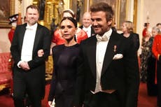 David and Victoria Beckham join King and Queen at Qatari state banquet