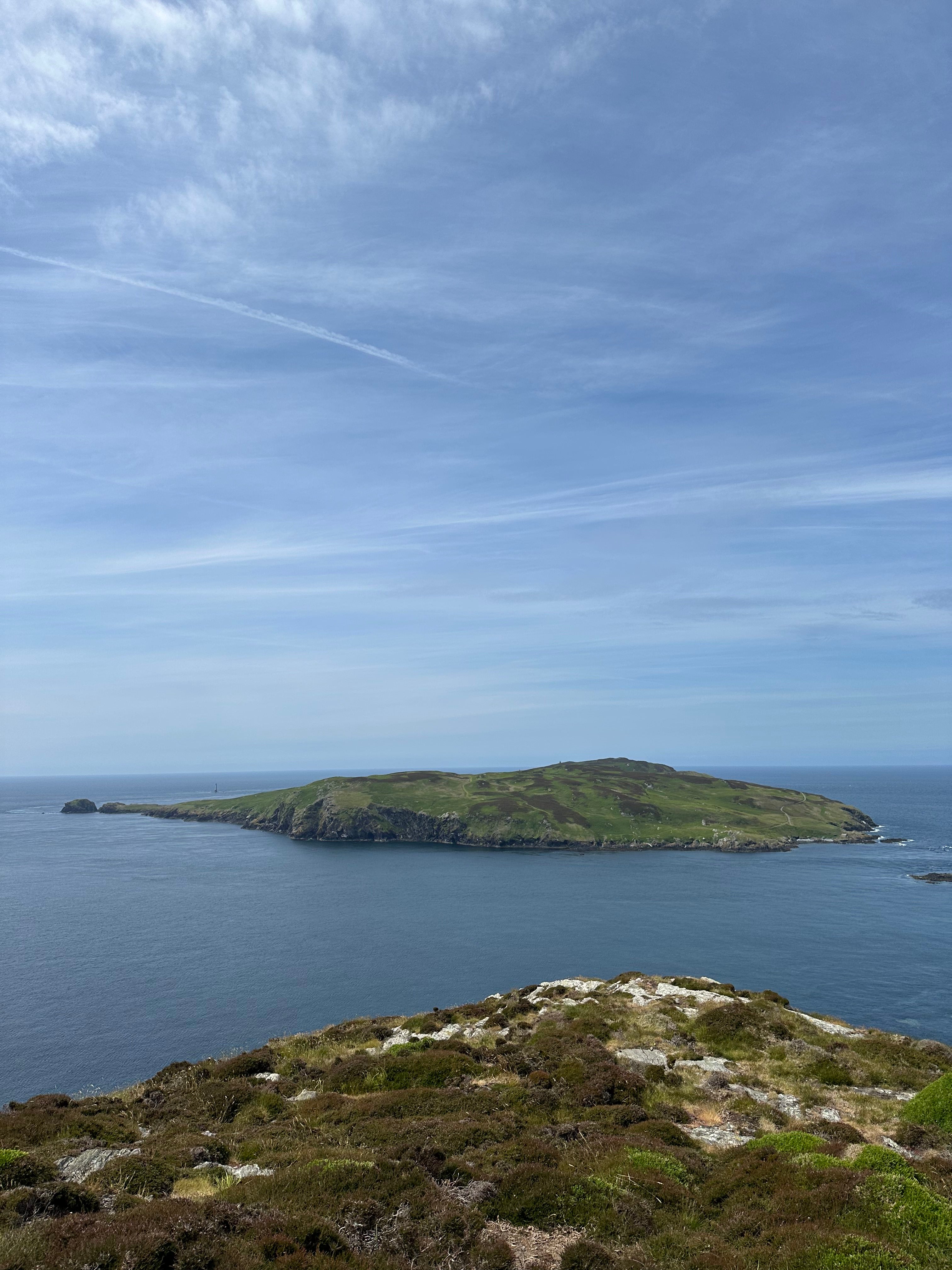 Ein Blick auf das Menschenkalb von der Isle of Man