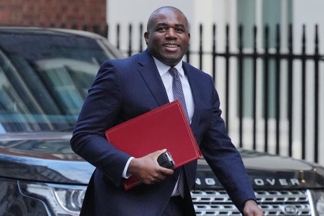 <p>Foreign Secretary David Lammy said ‘the time to act is now’ (Jonathan Brady/PA)</p>