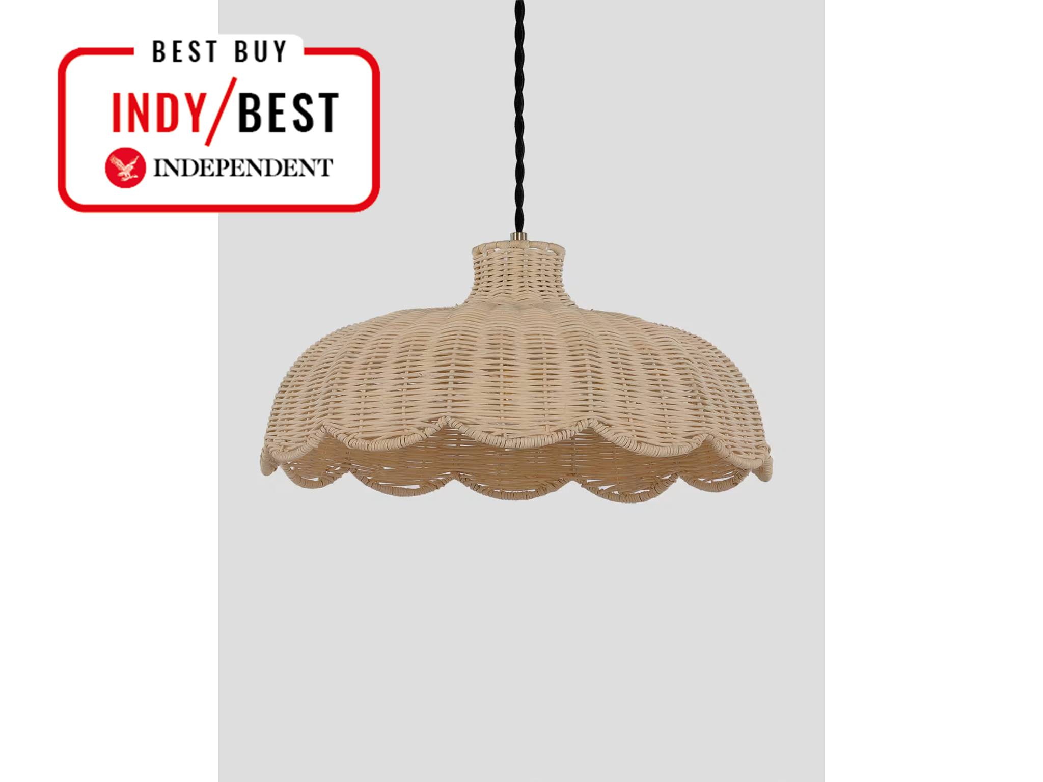 M&S scalloped rattan shade