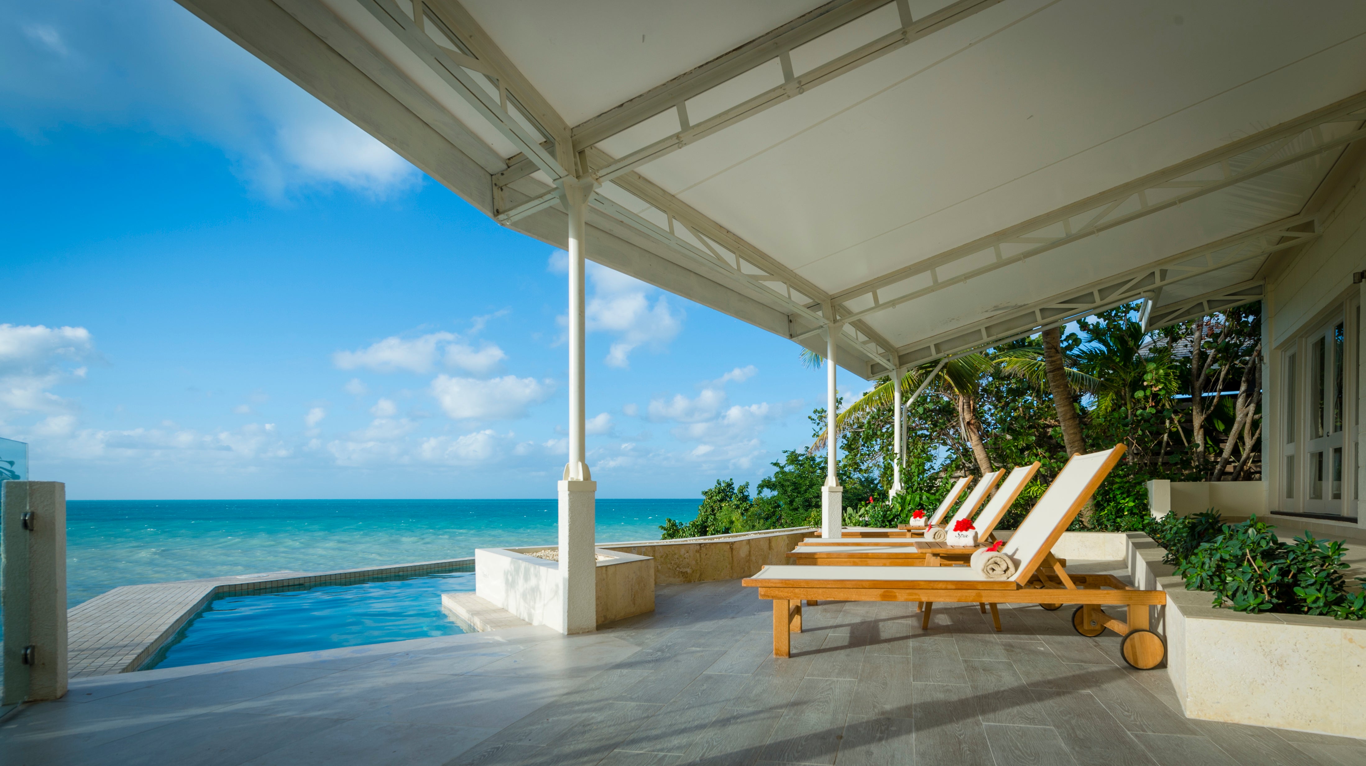 The spa at Blue Waters resort