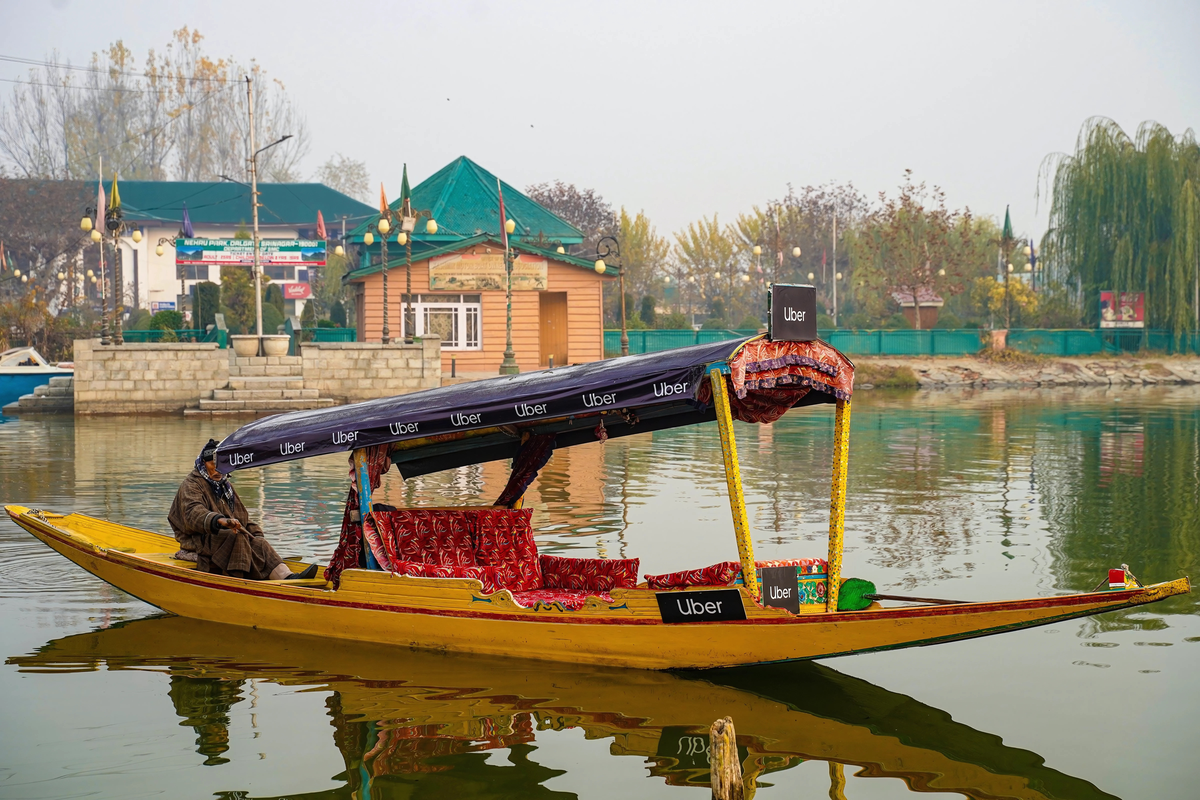 Uber floats Asia’s first boat taxi service on Kashmir’s picturesque Dal Lake