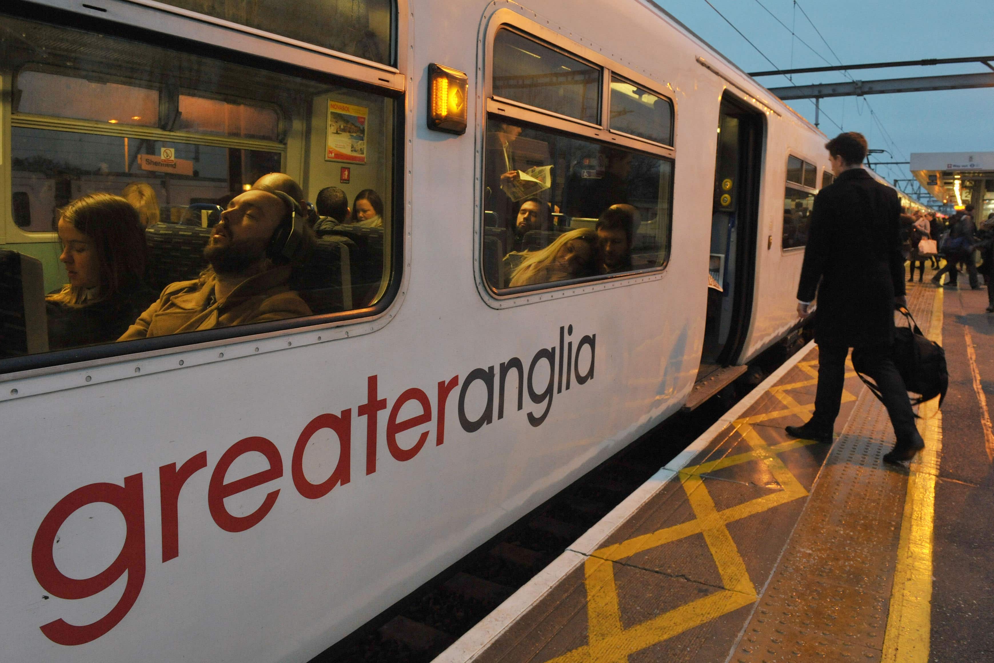 Greater Anglia is one of three rail operating companies that will be renationalised in 2025 (Nick Ansell/PA)