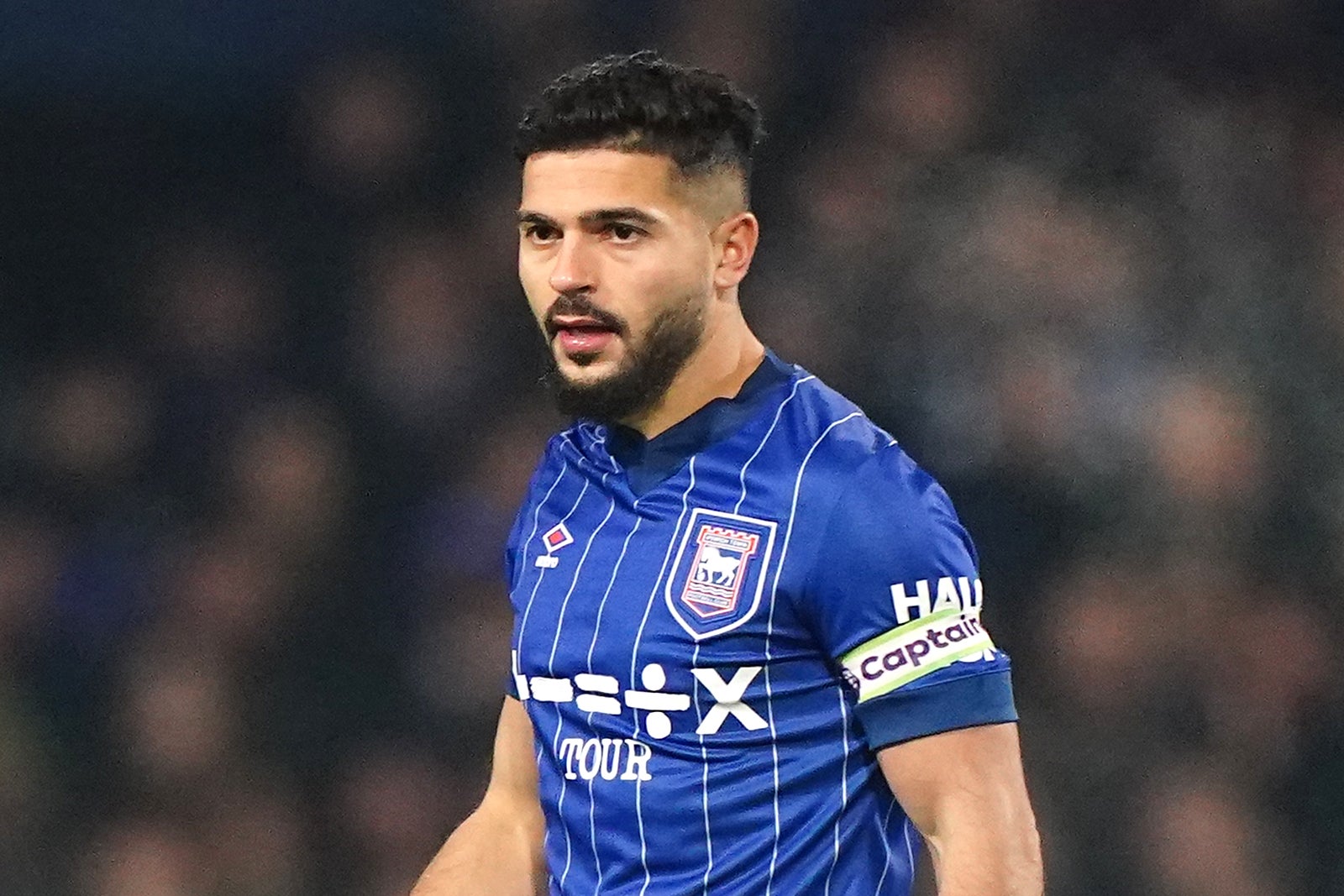 Ipswich captain Sam Morsy opted not to wear the Premier League’s rainbow armband