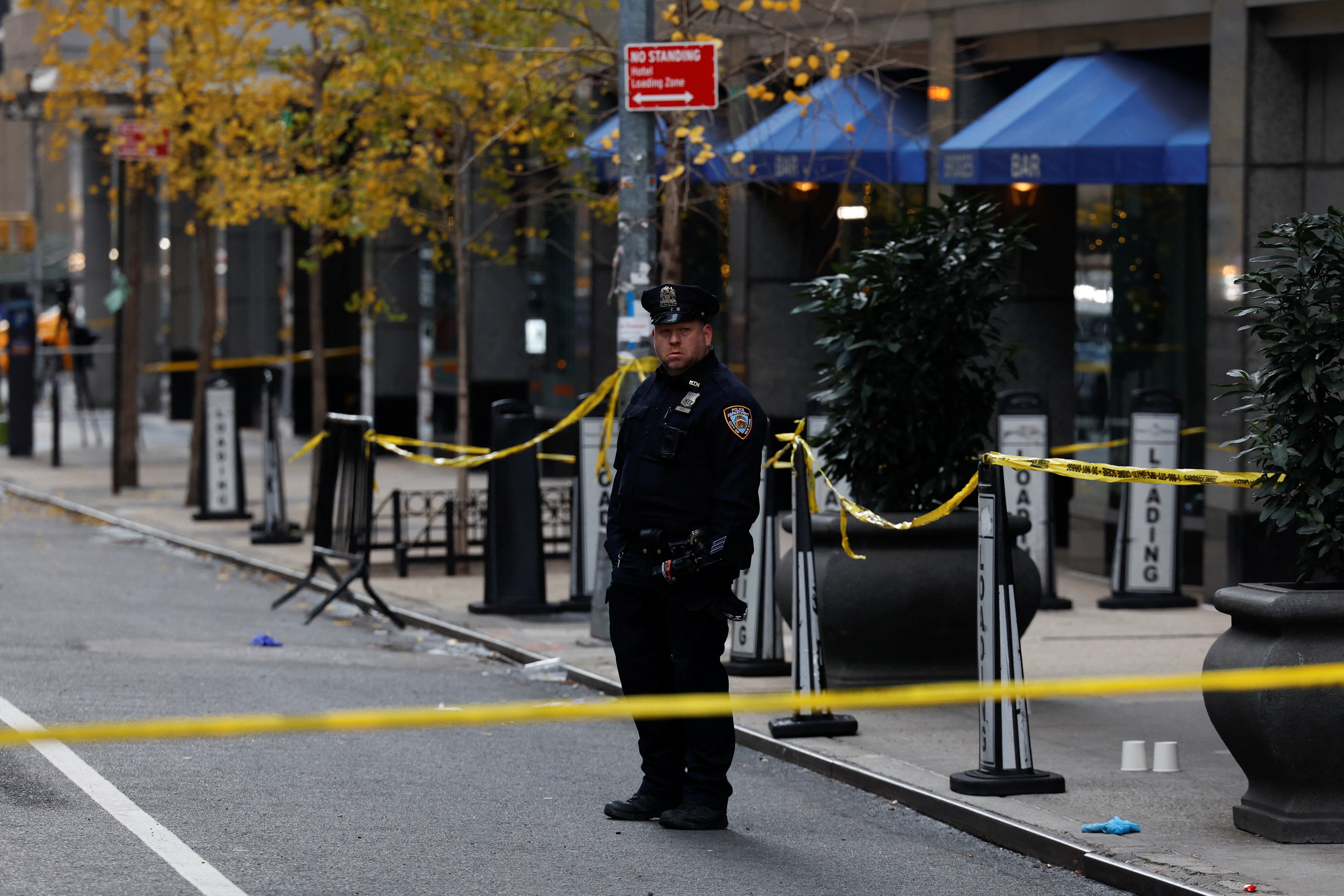 The suspect walked away from the crime scene before getting on an electric Citi Bike and pedaling away