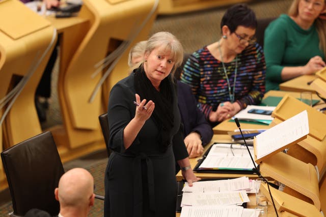 Finance Secretary Shona Robison told MSPs the two-child benefit cap will be scrapped in Scotland (Robert Perry/PA)