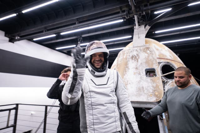 <p>Jared Isaacman, mission commander, steps out of a SpaceX Dragon crew capsule in Florida last September. The tech billionaire, who completed the first human spaceflight mission by non-government astronauts, was nominated Wednesday to lead America’s space agency </p>