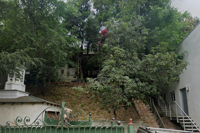 <p>William de Rothschild’s home in Laurel Canyon, pictured, is now badly burned following a devastating fire last week</p>