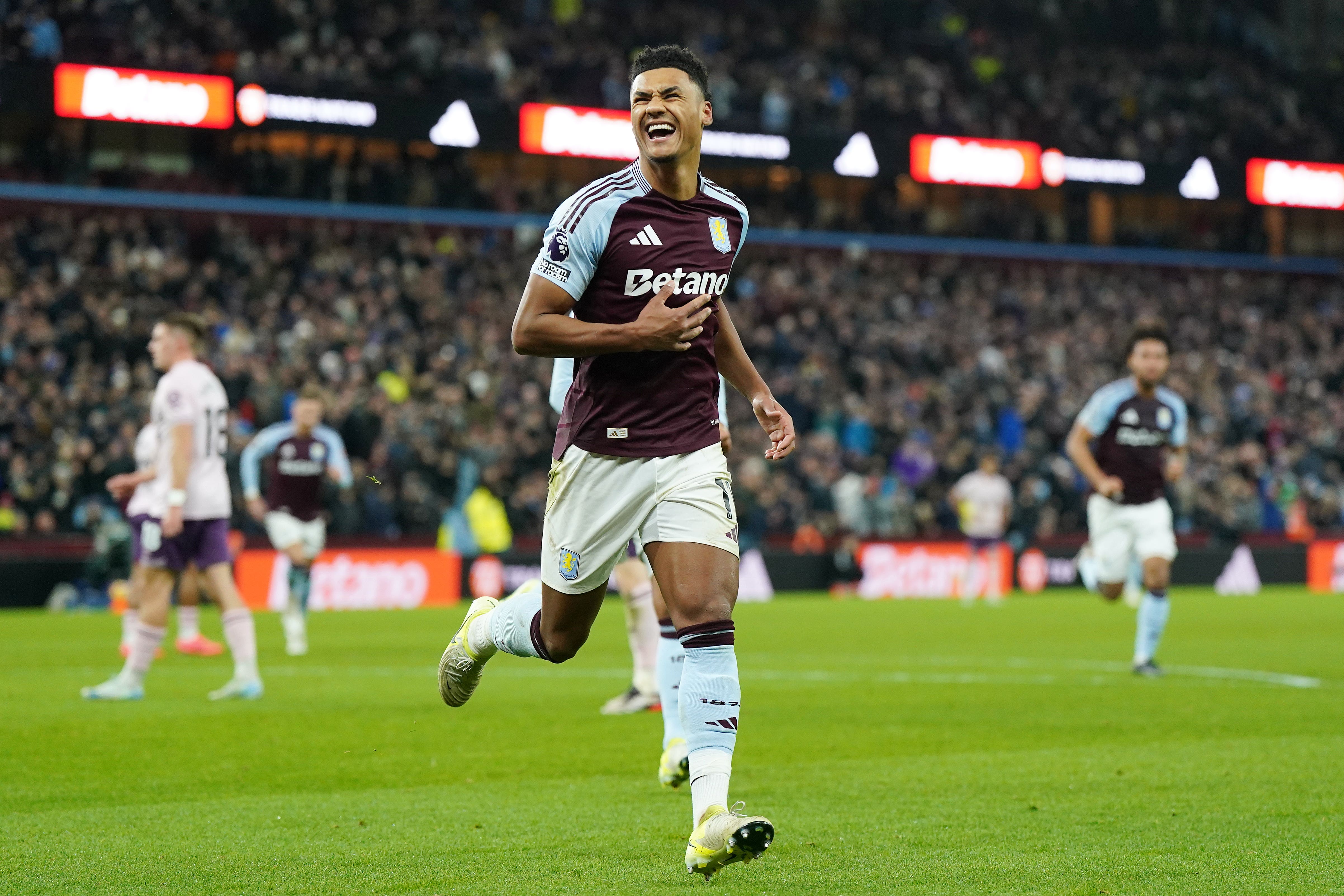 Ollie Watkins helped Villa pick up their first win since October (Jacob King/PA)