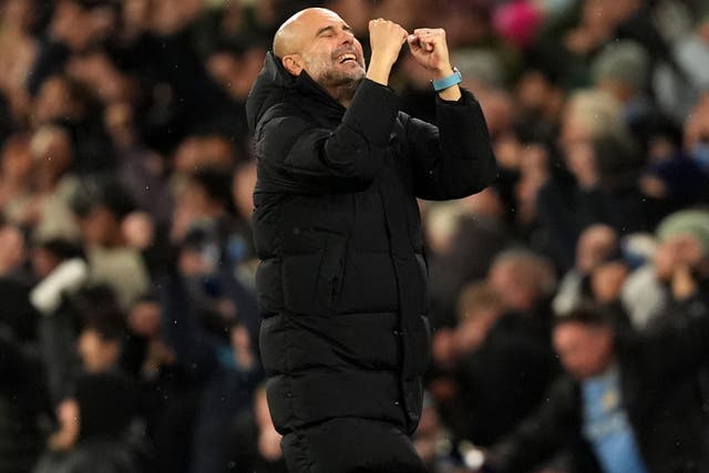 Pep Guardiola’s side returned to winning ways (Martin Rickett/PA)