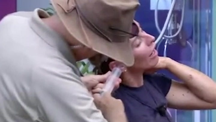 <p> I’m A Celeb medics forced to step in as Coleen Rooney has critter stuck in ear.</p>