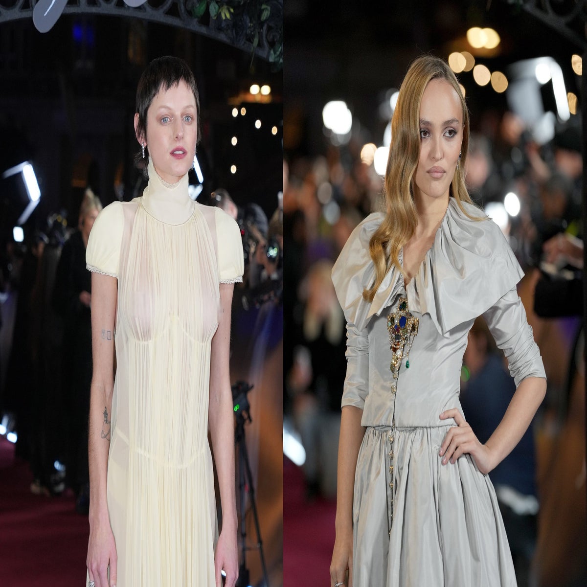 emma corrin dress Emma Corrin's Sheer Tulle Gown Is From A Burgeoning London Designer