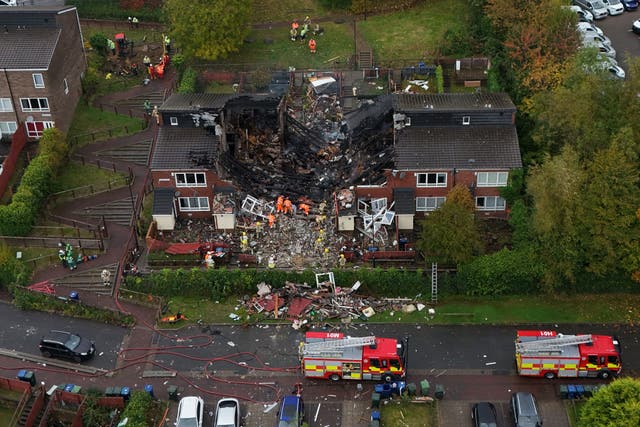 <p>Emergency services at the scene at Violet Close in Benwell, Newcastle</p>