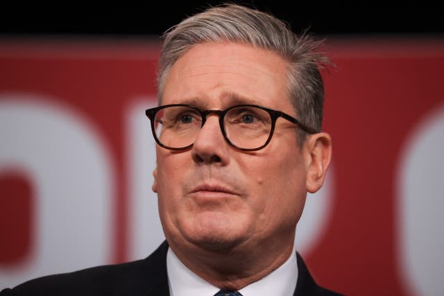 <p>Keir Starmer speaks during his ‘plan for change’ speech at Pinewood Studios on Thursday </p>