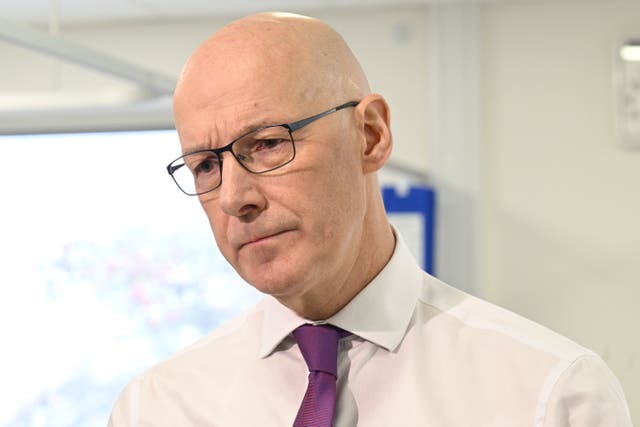 John Swinney said voters would have expected to act on the two-child cap (Lesley Martin/PA)