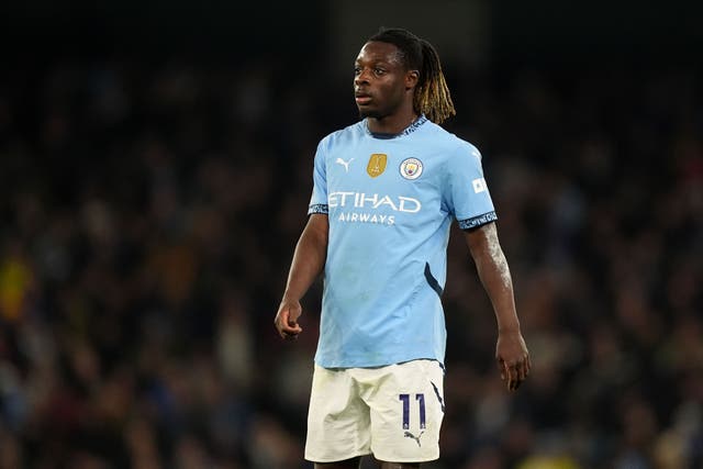 Jeremy Doku insists Manchester City are ignoring outside critics (Martin Rickett/PA)