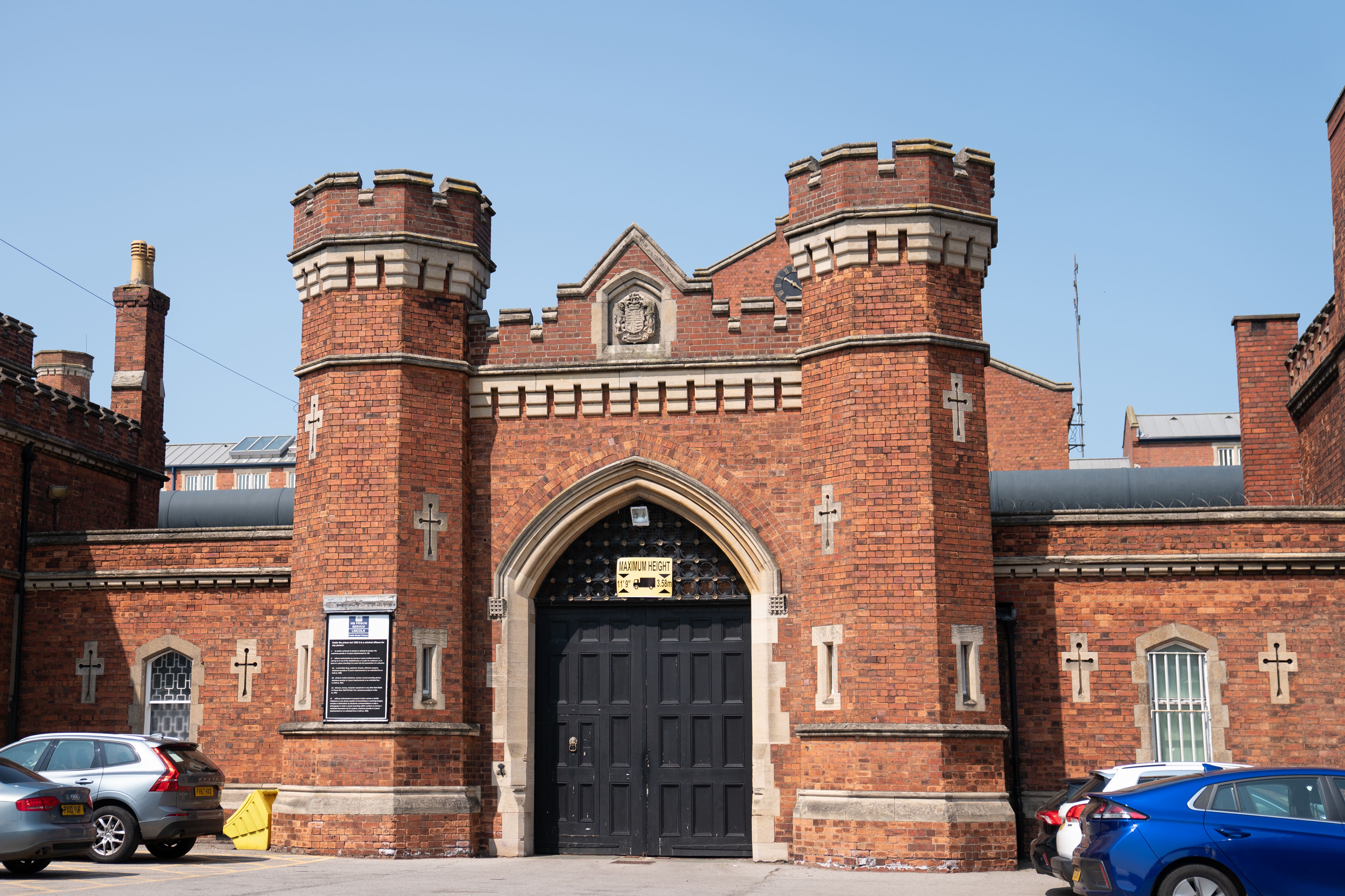 Legionella bacteria was found in the shower blocks at HMP Lincoln (Joe Giddens/PA)