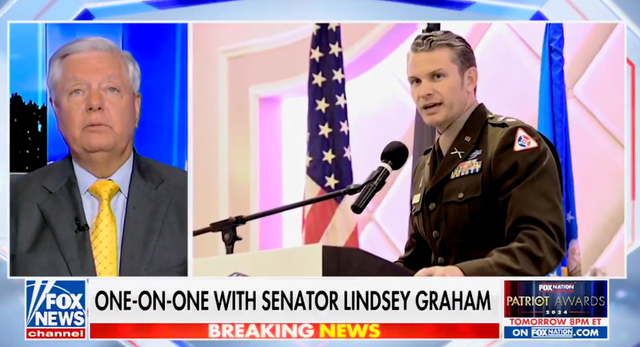 <p>Lindsey Graham defends Pete Hegseth on Fox News </p>