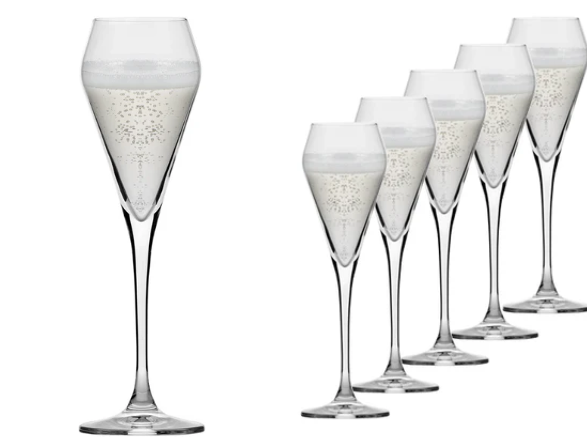 best wine glasses Glass & Co VinoPhil Champagne  Sparkling Wine Glass - Set of 6 indybest