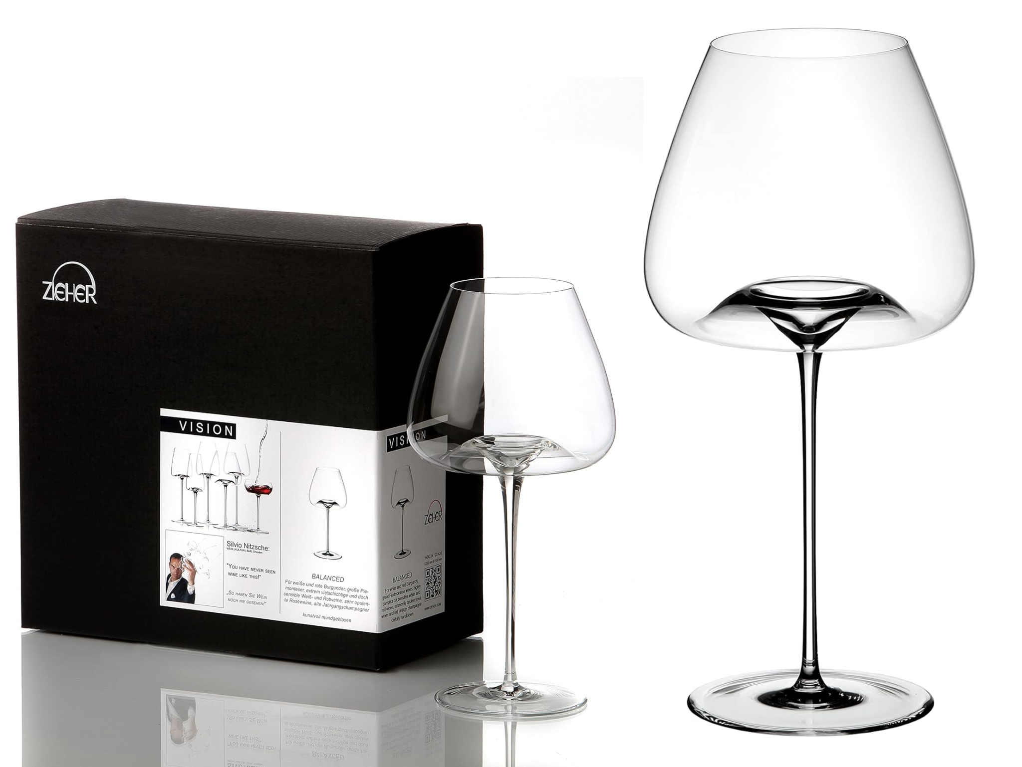 best wine glasses zieher balanced vision wine glasses indybest