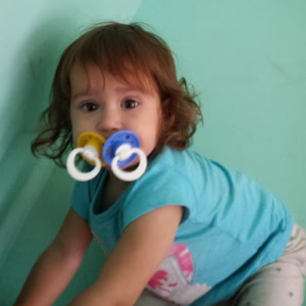 Sara, pictured when she was one year old, was at the centre of a custody battle