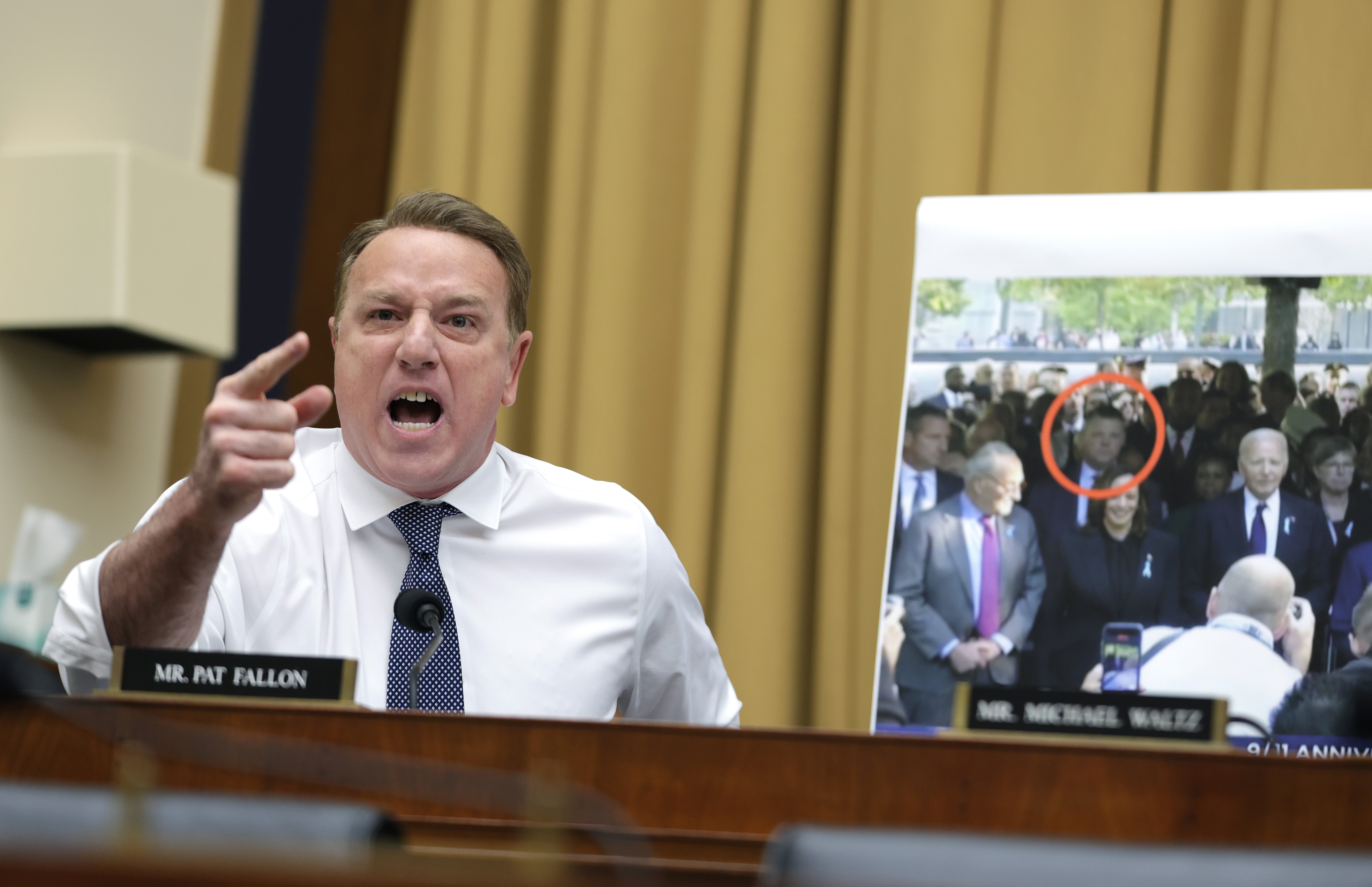 Congressman Pat Fallon explodes at acting Secret Service director Ronald Rowe during a hearing on the attempted assassination of Donald Trump