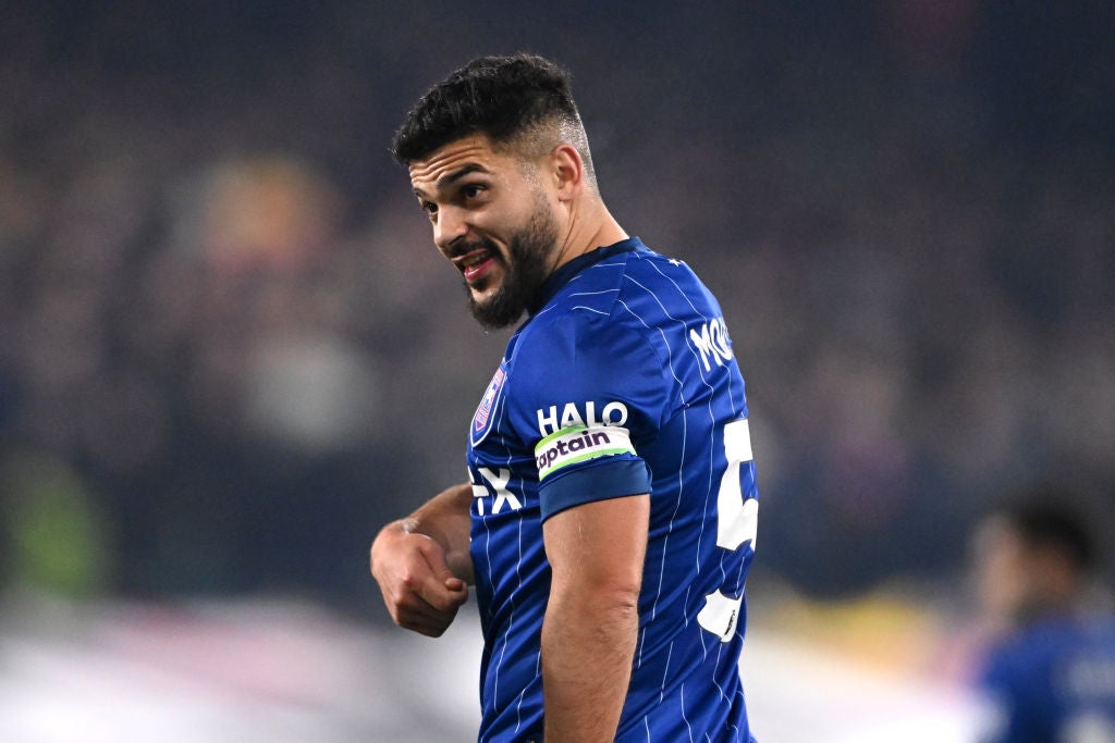 Ipswich captain Sam Morsy chose not to wear a rainbow armband