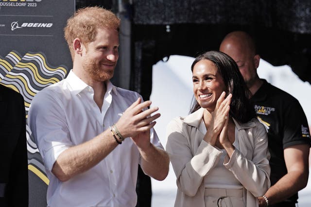 The Duke and Duchess of Sussex (Jordan Pettitt/PA)