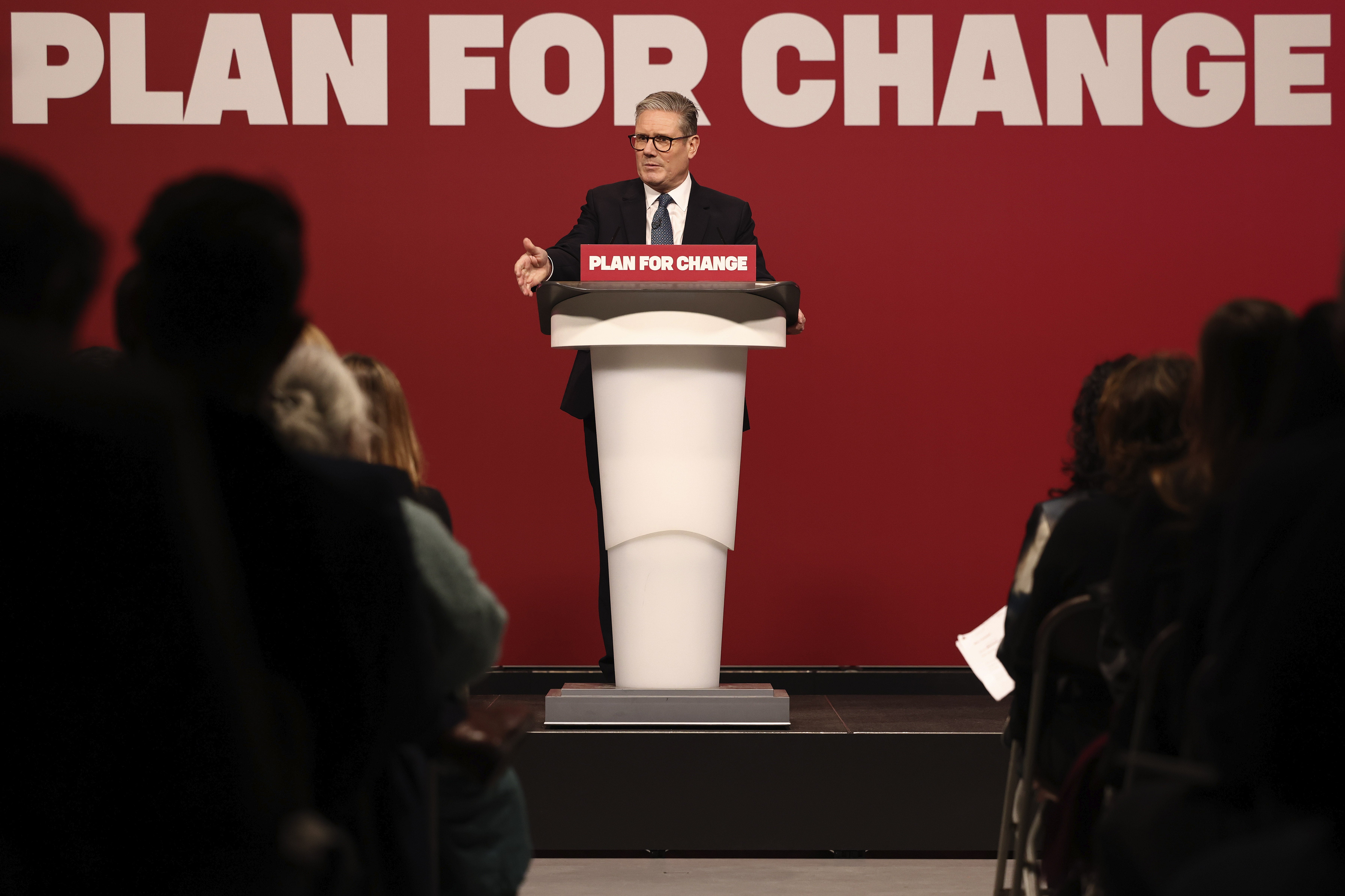 Prime Minister Sir Keir Starmer giving a speech in Buckinghamshire on Thursday (Darren Staples/PA)