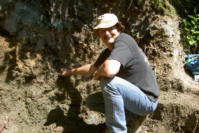 Dave Brockhurst who found theropod teeth at Ashdown Brickworks (Dave Brockhurst)